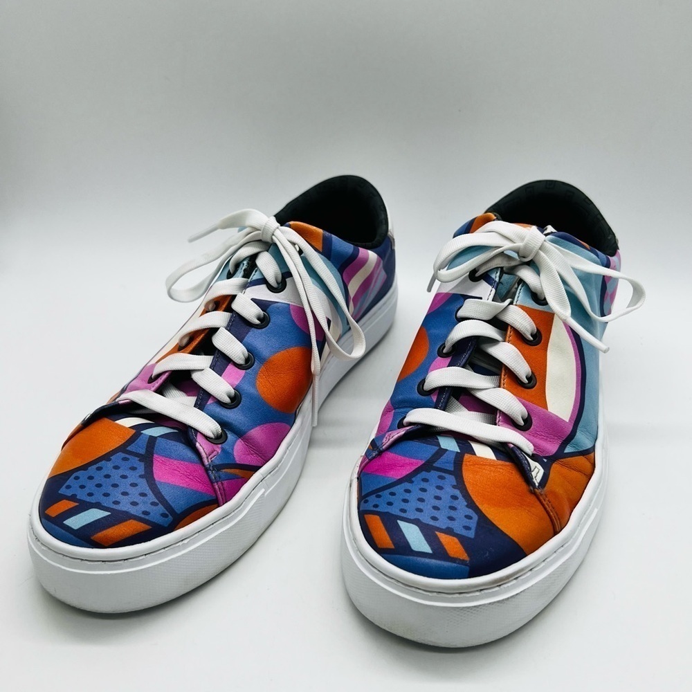 BYW Brand Your Walk Men’s Colorful Graphic Sneakers EU Size 43 or U.S. Size 10